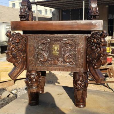 青銅鼎銅雕塑的作用是啥？